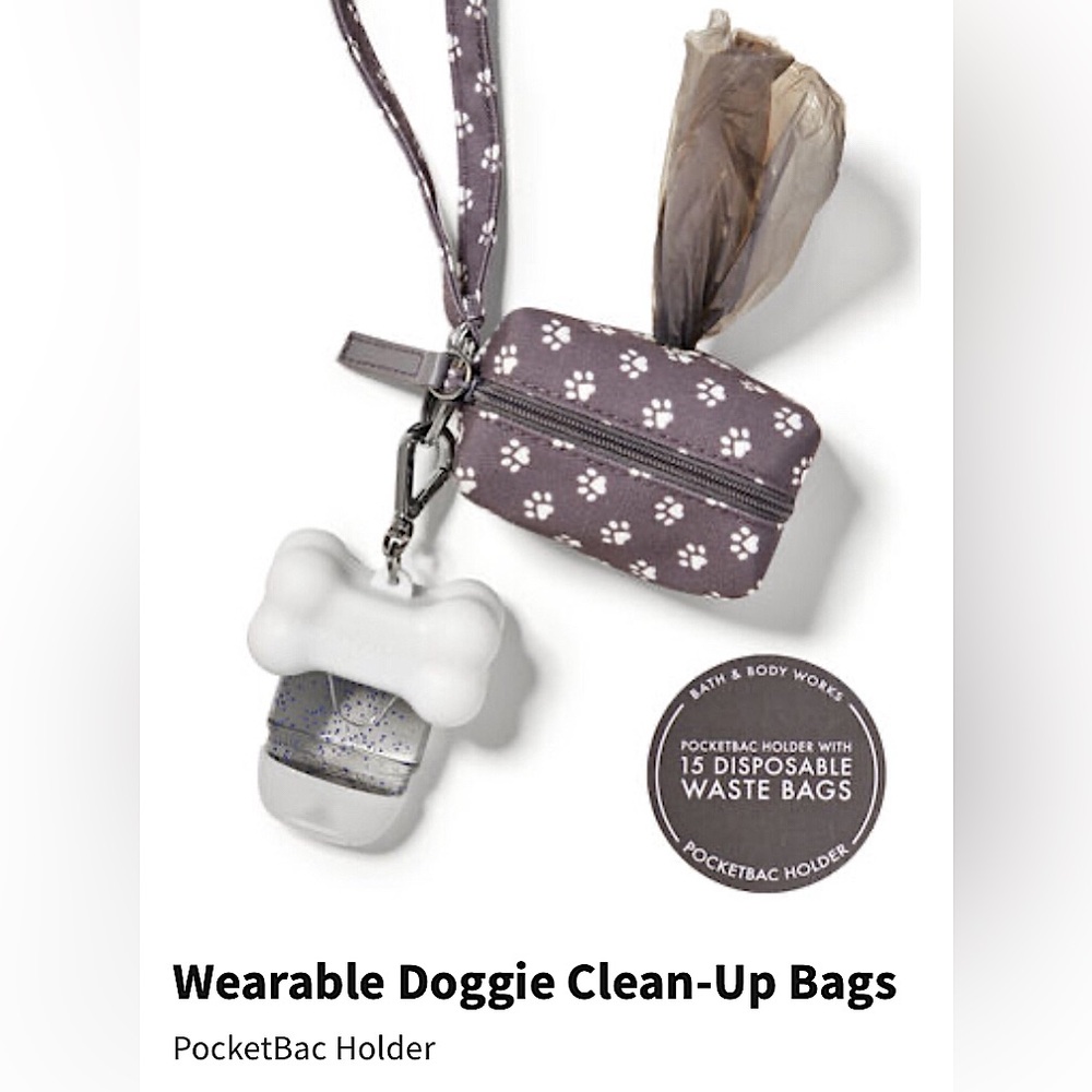 BBW Wearable Doggie Clean-Up Bags & Bone Pocketbac Holder Bath & Body Works NWT